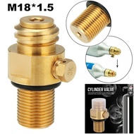 M18*1.5 Brass Refill CO2 Valve Adapter Thread Converter Spare Device For Soda Stream