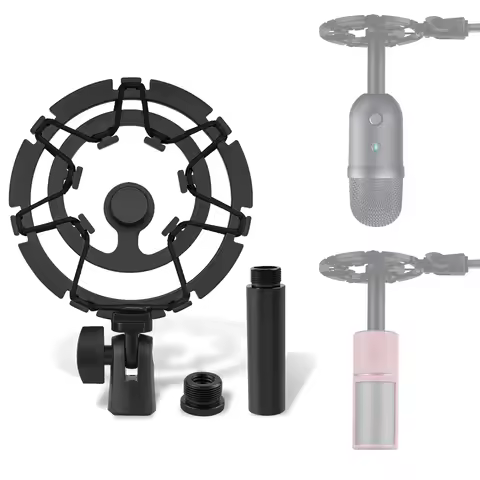 Geekria for Creators Microphone Shock Mount Compatible with Razer Seiren X, Mini, V2 Pro, V2 X, Elit