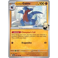 Pokemon TCG Destined Rivals- Cynthia's Gible 102, Cynthia's Gabite 103