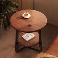 Small Round Table Chair Coffee Table Simple Modern Table Leisure Double Layer Living Room Small Roun