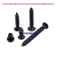 1000pcs M1*2-M1*8 Black Round Head Self-tapping Screw(Hardened Carbon Steel ) LED Display Mask Screw