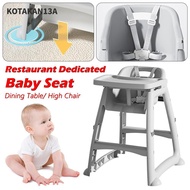 KOTAKAN13A Baby High Chair, with Dinner Plate Stable Baby Dining Table, Removable Comfortable withou