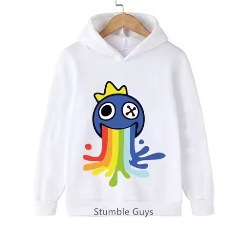 Spring Autumn Kids Roblox Hoodie Rainbow Friends Indoor Sweatshirt