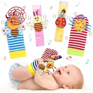 Set Baby Early Education Puzzle Plush Cute Cartoon Bell Toy Baby Baby 0-3 Months Ringing P0b7