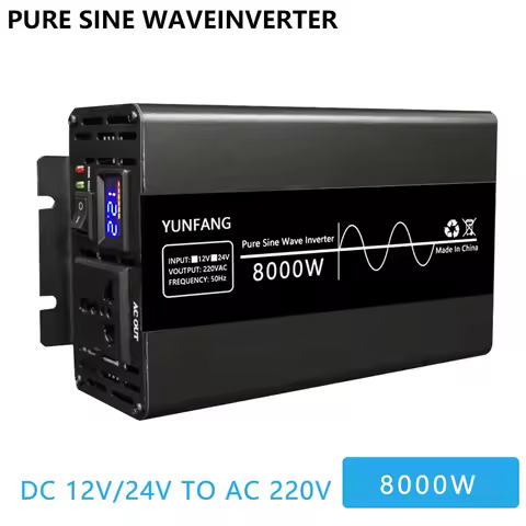 220V Pure Sine Wave Inverter 12v/24v 5000W 8000W Portable Power Bank Converter Solar Inverter Solar 