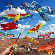 Cartoon kites,animal kite,rainbow kite,free string kites for adults big,kite for kids with string,fishing rod kite,long tail kite,kite for kids girls,outdoor flying toys,buy 1 take 1 set kites,kite string,BINLU