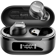 TOZO NC9 Hybrid Active Noise Cancelling Wireless Earbuds, 6 Mics ENC Clear Call, IPX8 Waterproof, in