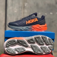 Navy blue Orange men's shoes