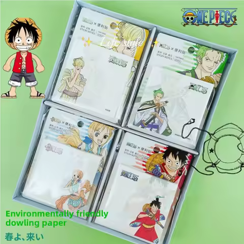 One Piece Anime Peripheral Creative Post-its Doraemon Cartoon Post-its Japanese Anime Peripheral Stu