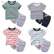 0-7 years BOYS' CLOTHES stripe drawstring suits boys' clothes 5 years old boys' clothes 1 year old b