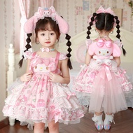 Girls Melody Sling Princess Dress Summer Children Cartoon Lolita Dress Birthday Dress Skirt 60317