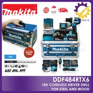 Makita DDF484RTX6, 18V 5.0AH Cordless Brushless Driver Drill, DDF484