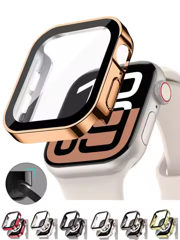 Cover for Apple Watch 10 Case 46mm 42mm 45mm 41-44-40mm Tempered Glass Screen Protector Serie 7 8 9 
