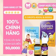 [New model][Canada] Baby Ddrops 400IU vitamin D3, DDrops Booster 600 IU Vitamin D3 for babies