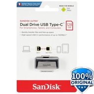 sandisk ultra dual usb drive type c 128gb sdddc2 128g black