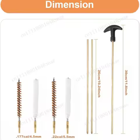4.5/5.5mm 177&.22 Cal Barrel Cleaning Brushes Rifle Pistol Airgun Copper Tube Rod Brush Cleaner Acce