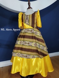 MODERN FILIPINIANA MESTIZA GOWN FOR KIDS/ BUWAN NG WIKA COSTUME DRESS FOR KIDS
