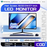 FPS Monitor 27 24 22 19 Inch PC Monitor LED Flat Screen 75Hz FHD IPS Office Computer with HDMI VGA