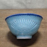 WH11665【四十八號老倉庫】全新 早期 台灣 扇鳥竹花紋 古早碗 飯碗 米糕碗 碗粿碗 11.8cm 1碗價