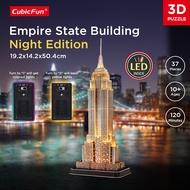 CUBICFUN Empire State Building Night Edition LED - 3D Puzzle