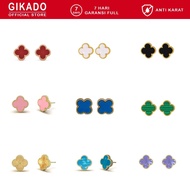 Gadoka Titanium Clover Earrings Four Leaf Clover 13mm Four Leaf