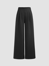 Cider Pleated Wide Leg Trousers