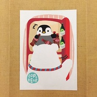 Oops bear - 冰箱中的小企鵝明信片