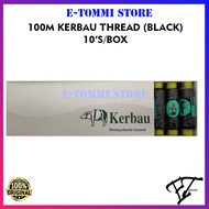 100M KERBAU THREAD/BENANG KERBAU (BLACK) 10'S/BOX