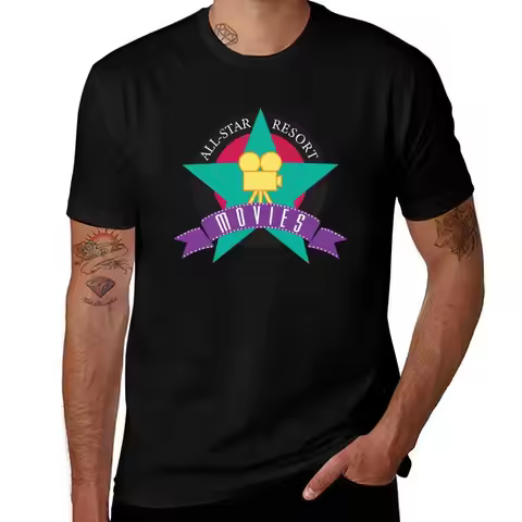 All Star Movies Resort T-Shirt Urban Style Print T-Shirt