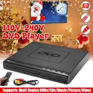 เครื่องเล่นดีวีดี เครื่องเล่นแผ่น เครื่องเล่น DVD / VCD / CD / USB 1080P เครื่องเล่นMp3 RW+HDMI เครื่องเล่นวิดีโอพร้อมสาย HD และช่องต่อไมโครโฟน เครื่องเล่นซีดี