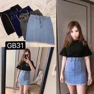 [Ready stock ] GB 31 GBJ Elastic High waist short jeans pants