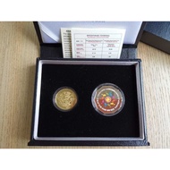 Malaysia Coin - 2015 ASEAN Summit Kuala Lumpur 1 & 10 ringgit Proof Coins Set of 2