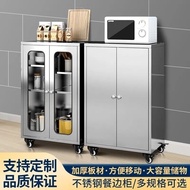 HY-6/Thickened304Stainless Steel Sideboard Cabinet Cupboard Cupboard Kitchen Dining Room Storage Cabinet Household Floor