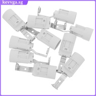 🏠 10Pcs E14 Screw-in Lamp Holder White – Heat Resistant Plastic Zinc Alloy Copper Socket for Desk Ta