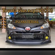 NEW THAI LIPS NCP93, NCP150(3.5) Toyota vios PU MATERIAL SKIRTING