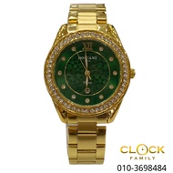 Roscani Green Dial Gold Stainless Steel Band Fashion Ladies Watch BLS105N7