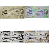 RS150 HONDA WINNER ( 11 ) COM CUT BODY COVER STRIPE STICKER