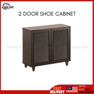 Wooden Shoe Cabinet High Quality Shoe Cabinet 2 tier / Kabinet Kasut Kayu/ Rak Kasut 2 Tingkat [READ