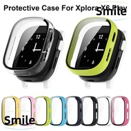 SMILE Screen Protector, Full Cover PC+Tempered Protective ,  Smart Watch Hard Kids Cover Shell for Xplora X6 Play