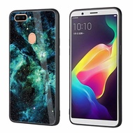 TPFIX Starry Sky Cover For OPPO R11S Plus R9S R9S Plus 0.8mm Tempered Glass Back Case For OPPO F5 Mi