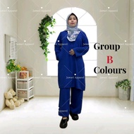 Jawari Suit Wawa Set Baju dan Seluar Muslimah CEY Ironless Group B