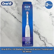 (Oral-B) Pro 100 Battery Powered Electric Toothbrush ออรัลบี แปรงสีฟันไฟฟ้า ใช้แบตเตอรี่