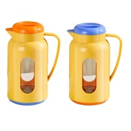 [mfnpqcn] Water Jug 1.6L Drinking Container Made of Thick Borosilicate Glass with Silicone Elements 