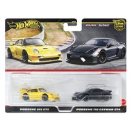 Hot Wheels Premium Two Pack Porsche 993 GT2 vs Porsche 718 Cayman GT4 original