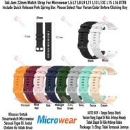 22mm Watch Strap Microwear L5 L7 L8 L9 L11 L13 L13C L15 L16 DT78 - Colorful OYE Rubber