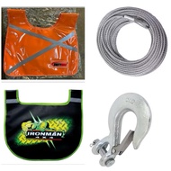4x4 heavy duty Winch damper blanket Ironman Unity Galvanise Steel Winch Cable 9.5mm x 25m up to 1200