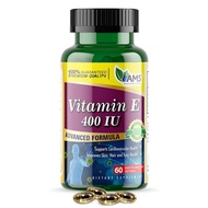 America Medic & Science Vitamin E 400 IU (60 Softgels) Dietary Supplement That Supports Heart Health