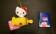 Sanrio Hello Kitty 坐飛機造型 毛公仔 匙扣 吊飾
