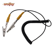 YOLANDA Coiled Cord, PU,Metal 180cm / 71" Anti-Static ESD Grounding Cable, Long Life Span 2mm Male-t