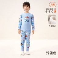 Paw Patrol เสื้อผ้าเด็กลายการ์ตูนกางเกงยาวเหมาะกับชั้นเรียนเด็กหญิงเด็กชายผ้าฝ้าย100% ชุดนอนสำหรับเด